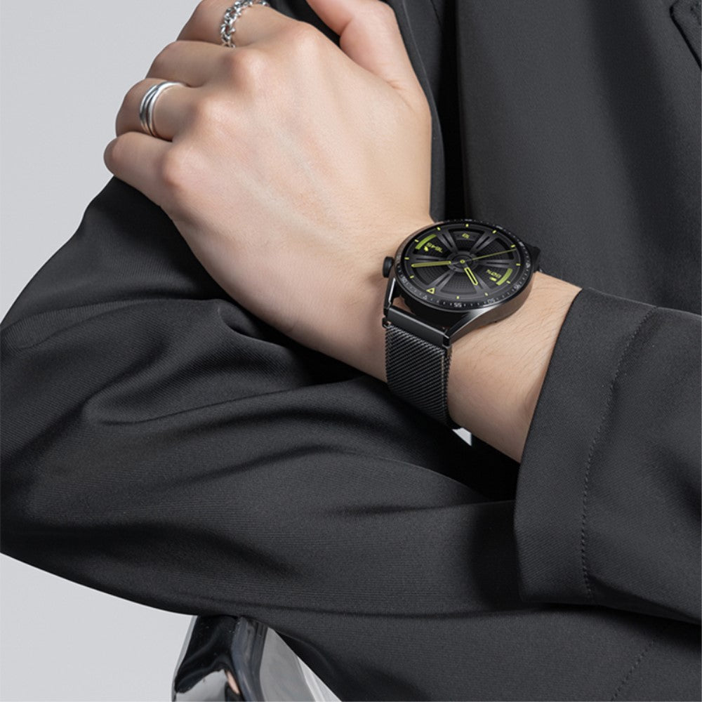 Meget Pænt Metal Universal Rem passer til Smartwatch - Sort#serie_5