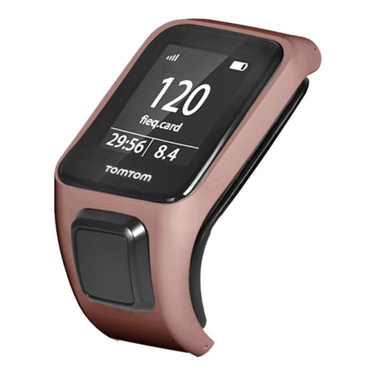 Hårdt Silikone Universal Bumper passer til Tomtom Smartwatch - Pink#serie_3