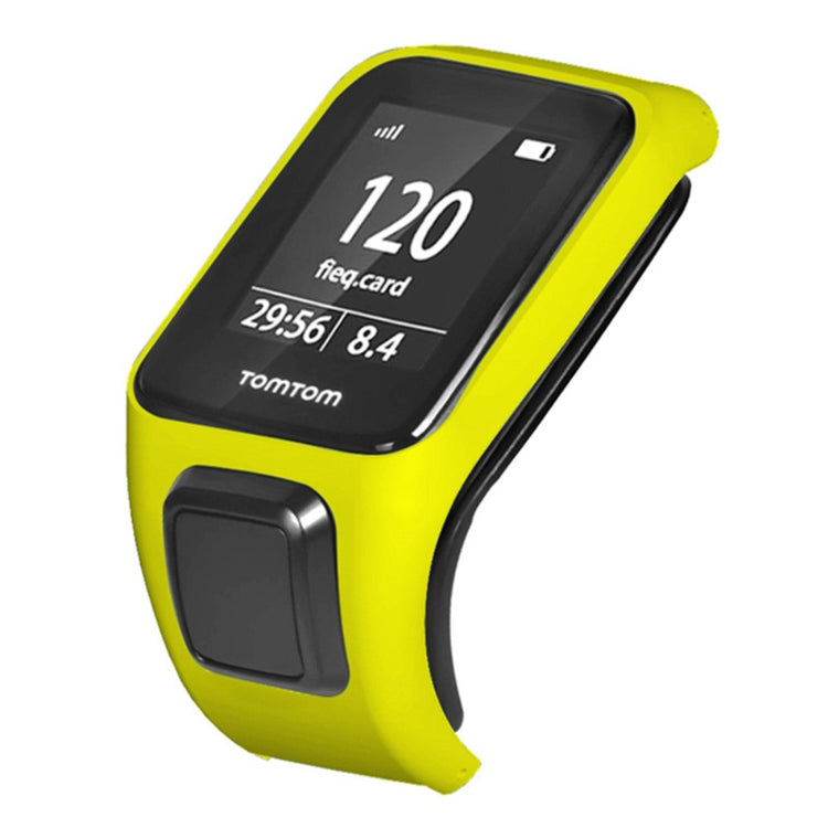 Hårdt Silikone Universal Bumper passer til Tomtom Smartwatch - Gul#serie_6