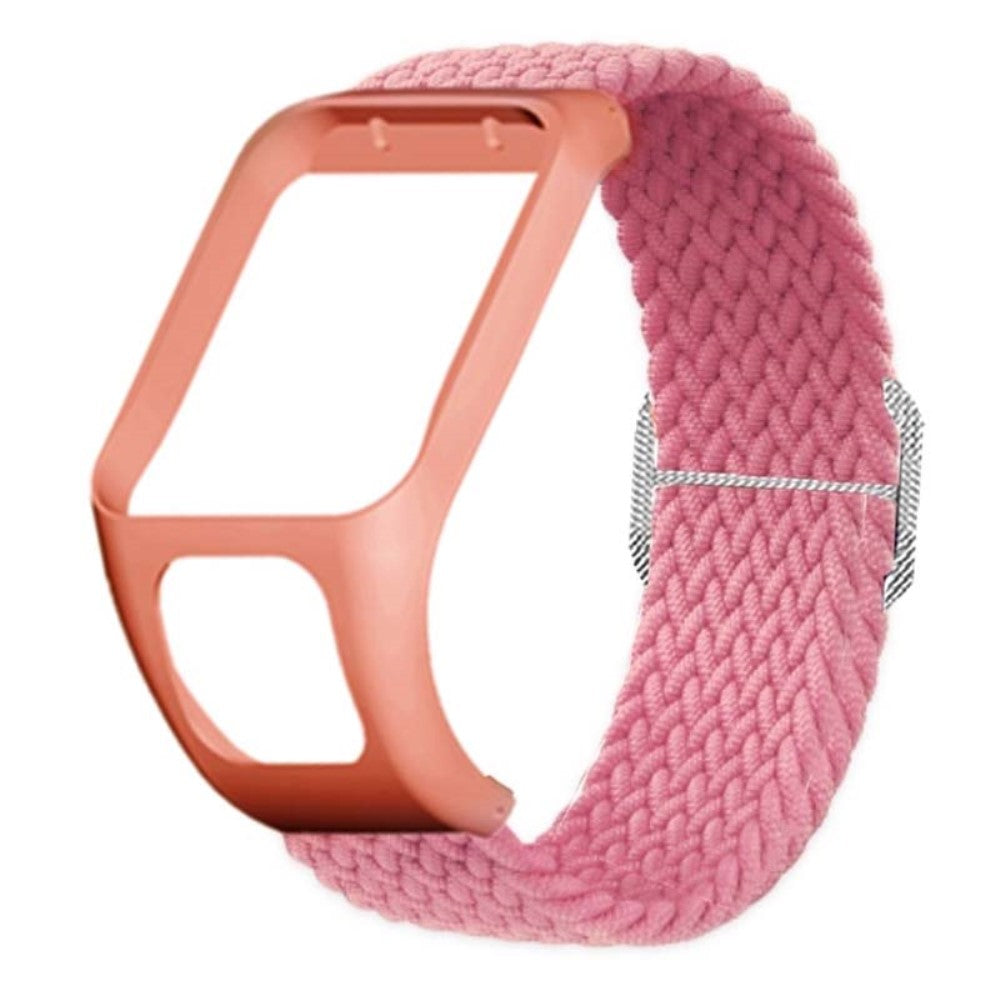 Meget Godt Nylon Universal Rem passer til Tomtom Smartwatch - Pink#serie_4