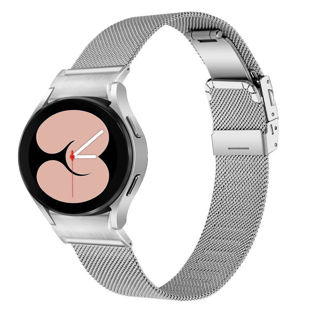 Skøn Metal Universal Rem passer til Samsung Smartwatch - Sølv#serie_095