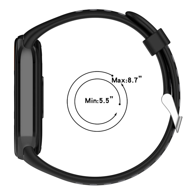 Vildt Sejt Silikone Rem passer til Xiaomi Smart Band 8 - Gul#serie_6