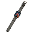 Watch Band for Apple Watch Series 49mm - 45mm - 44mm - 42mm Universal Winter Furry Nylon Strap - Grey+Green