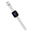 Apple Watch Series 41mm - 40mm - 38mm Universal Smart Watch Band Rhombus Grid Strap - Pearl White