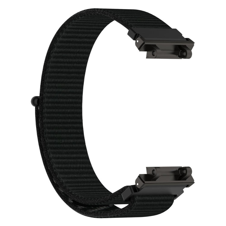 Meget Cool Nylon Rem passer til Amazfit Active Edge - Sort#serie_4