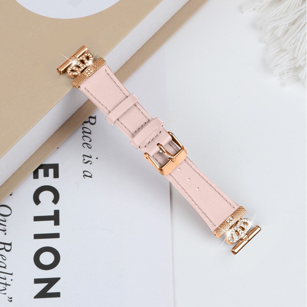 Misfit Vapor Watch Band Crown Connector Cowhide Replacement Strap - Pink#serie_3