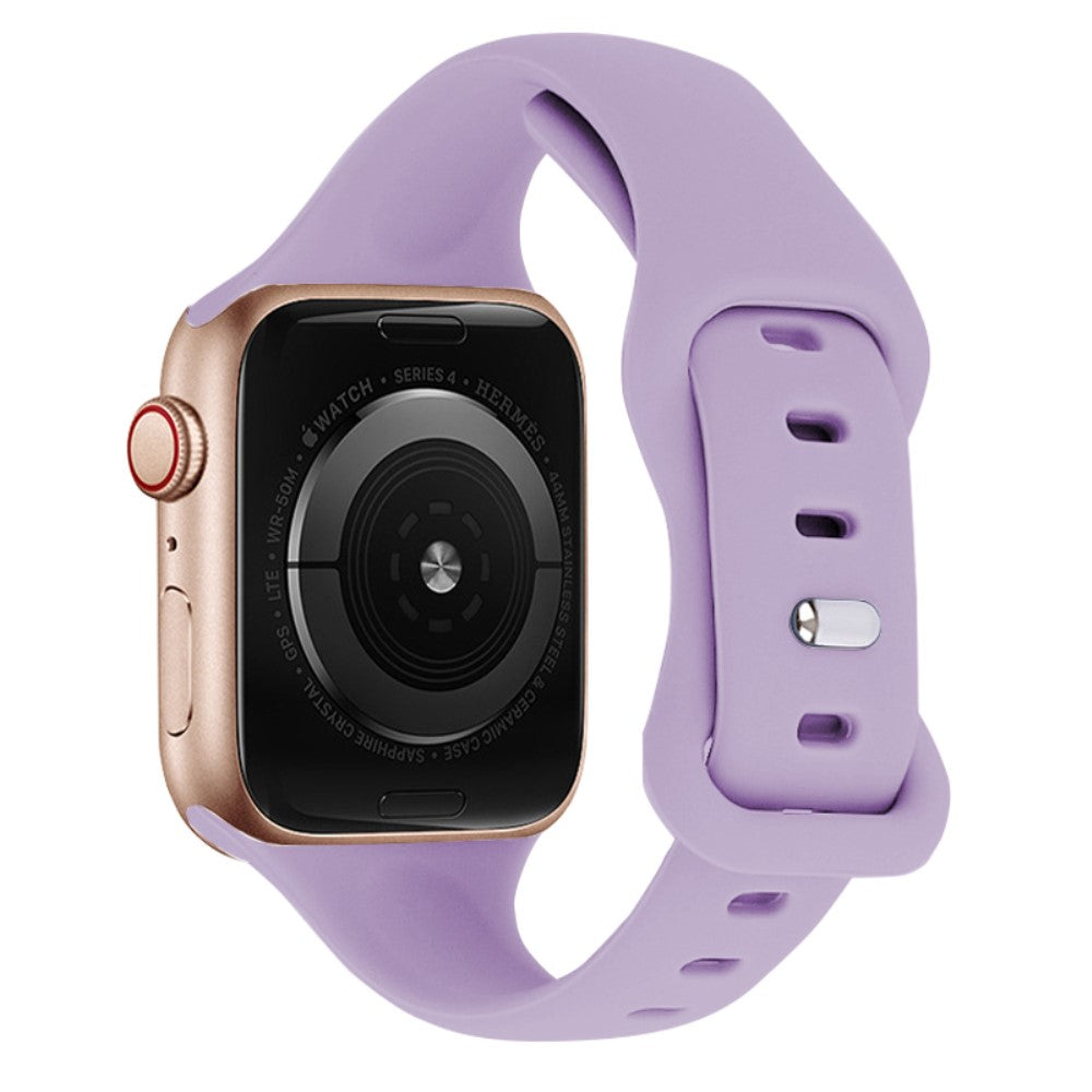 Super Fed Silikone Universal Rem passer til Apple Smartwatch - Lilla#serie_15