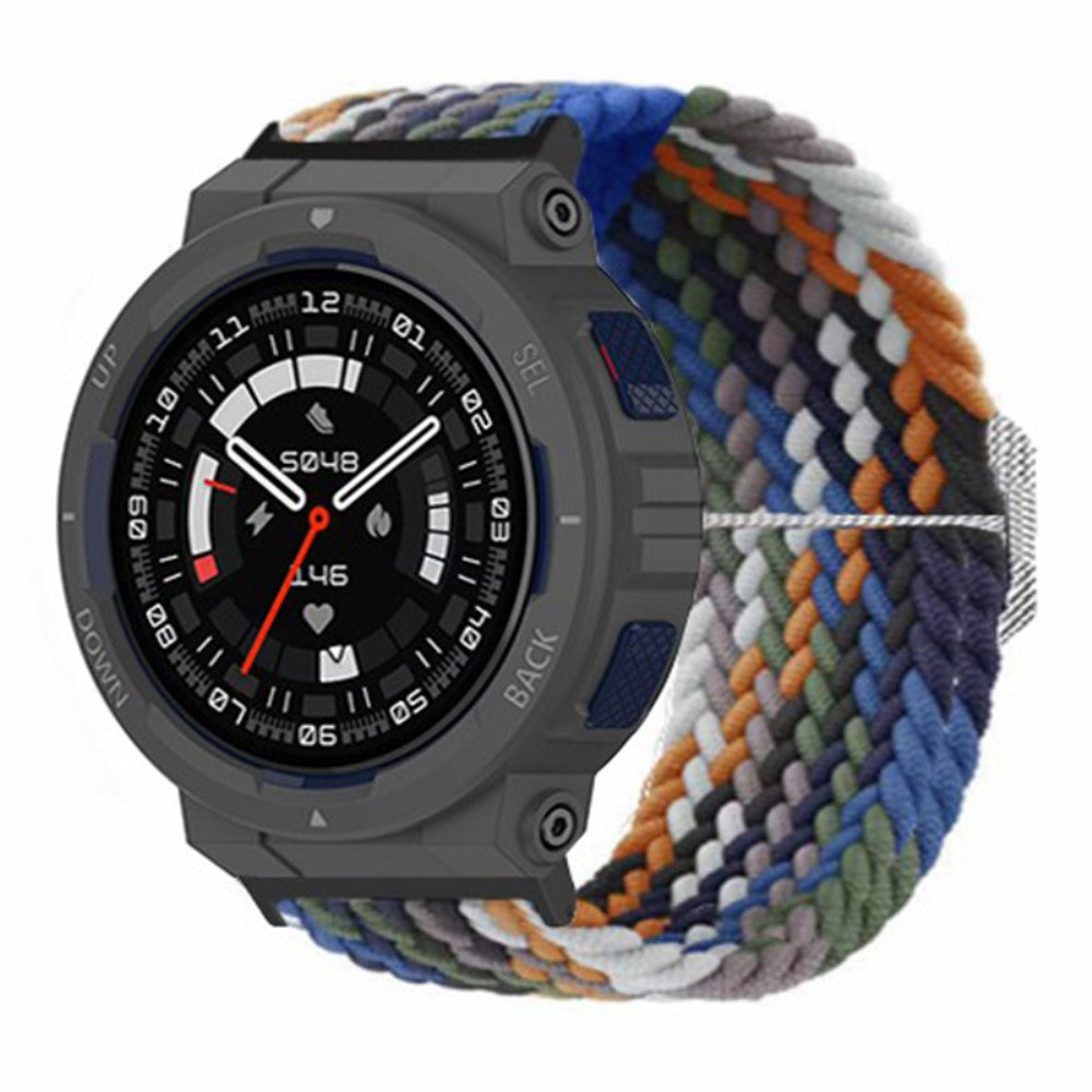 Rigtigt Godt Nylon Rem passer til Amazfit Active Edge - Flerfarvet#serie_13