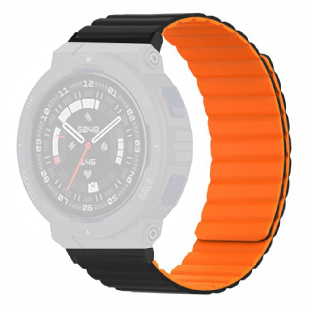 Helt Vildt Elegant Silikone Rem passer til Amazfit Active Edge - Orange#serie_1