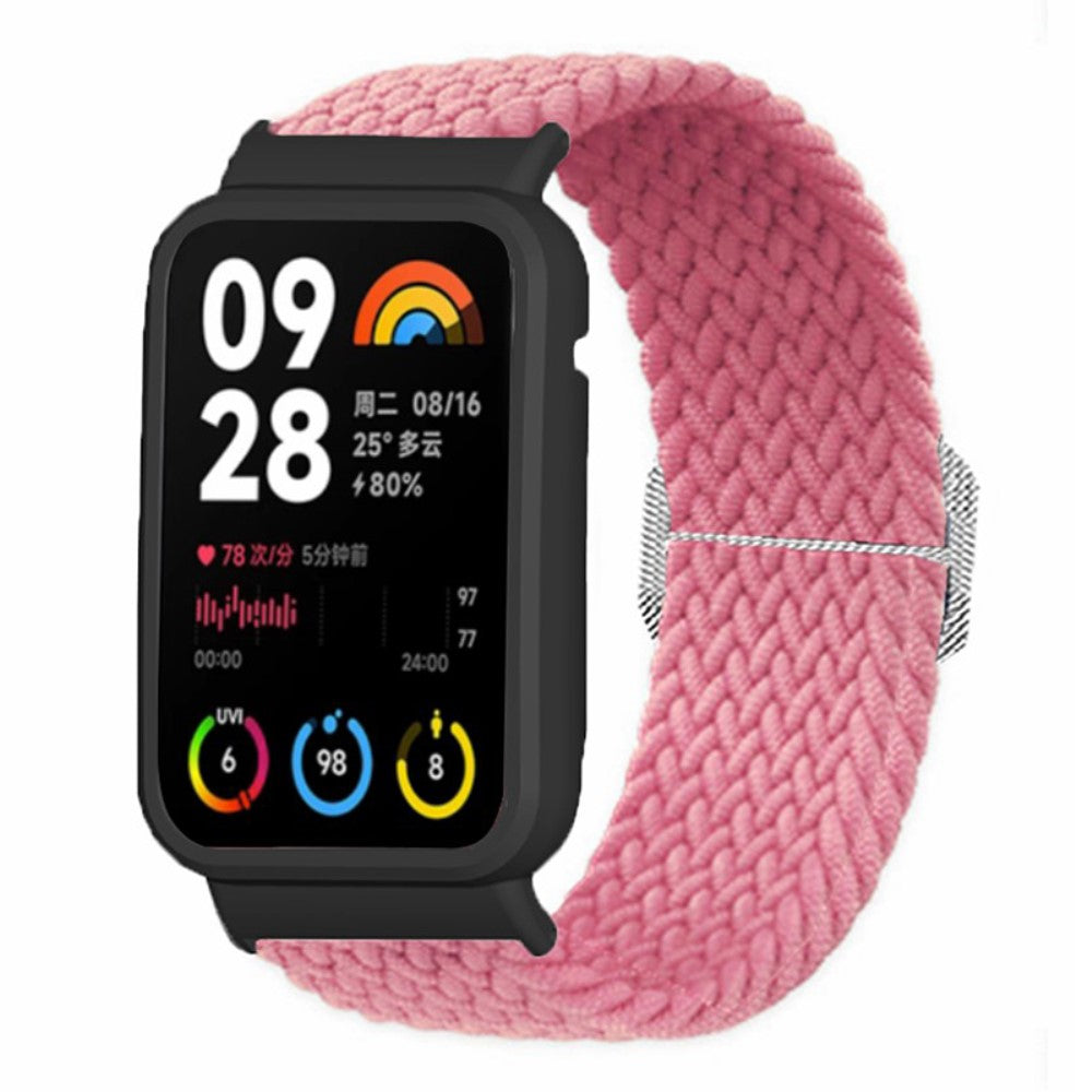 Mega Godt Nylon Rem passer til Xiaomi Smart Band 8 Pro - Pink#serie_4