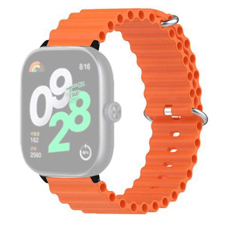 Fint Silikone Rem passer til Xiaomi Redmi Watch 4 - Orange#serie_3