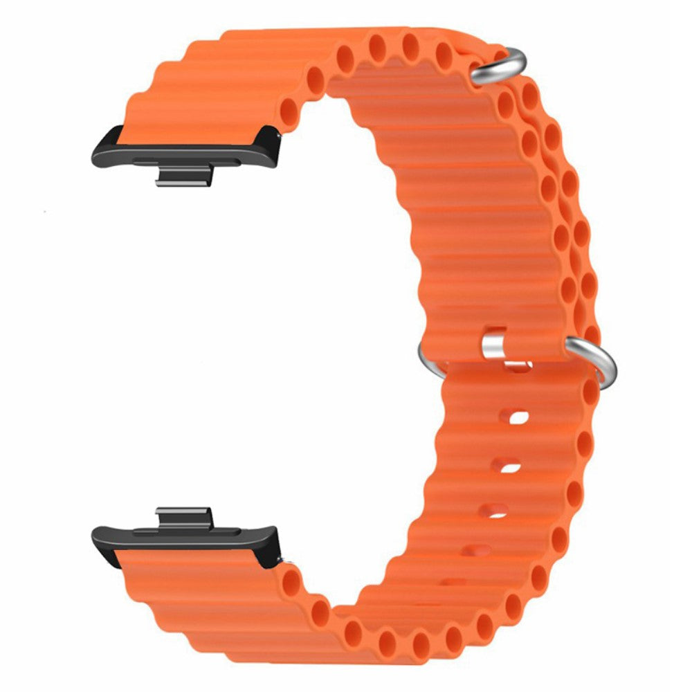 Fint Silikone Rem passer til Xiaomi Redmi Watch 4 - Orange#serie_3