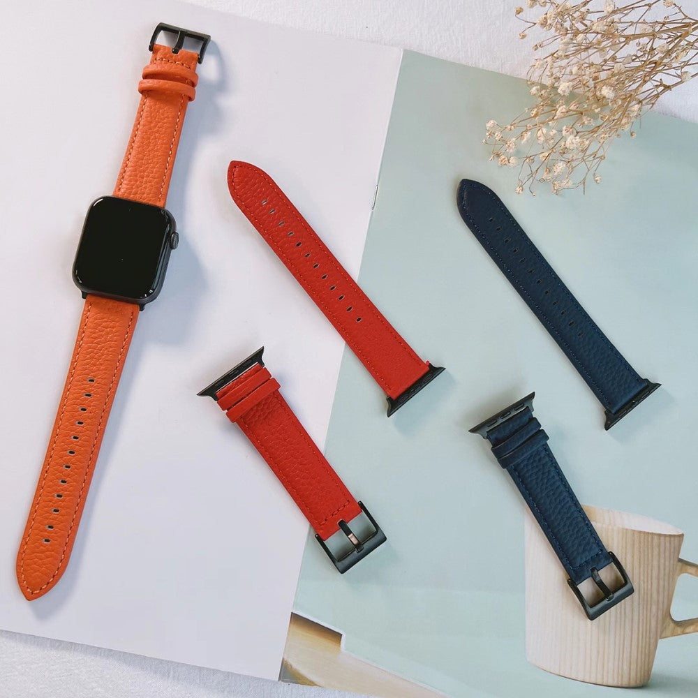 Helt Vildt Godt Ægte Læder Universal Rem passer til Apple Smartwatch - Brun#serie_4