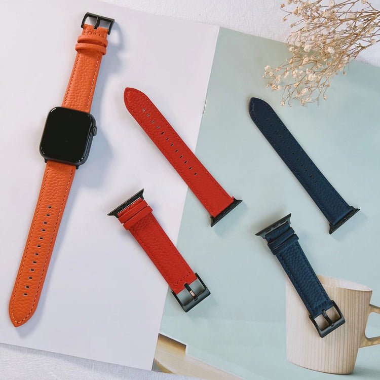 Helt Vildt Godt Ægte Læder Universal Rem passer til Apple Smartwatch - Brun#serie_6