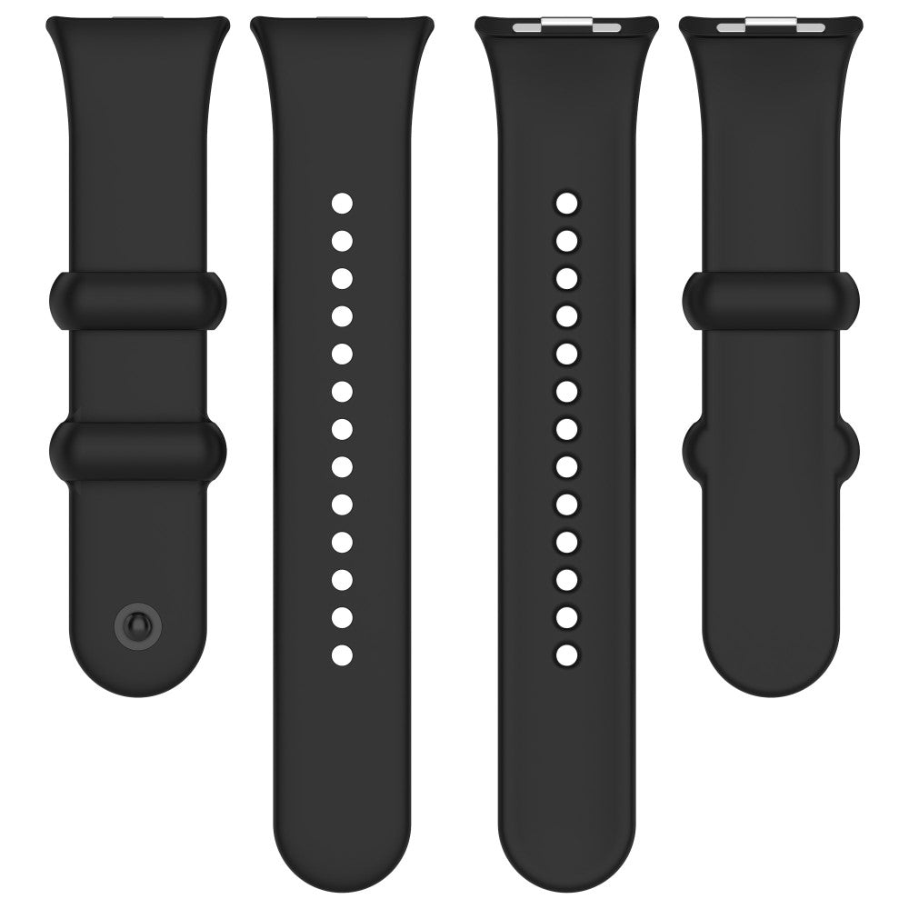 Silikone Universal Rem passer til Xiaomi Band 8 Pro / Xiaomi Redmi Watch 4 - Sort#serie_1