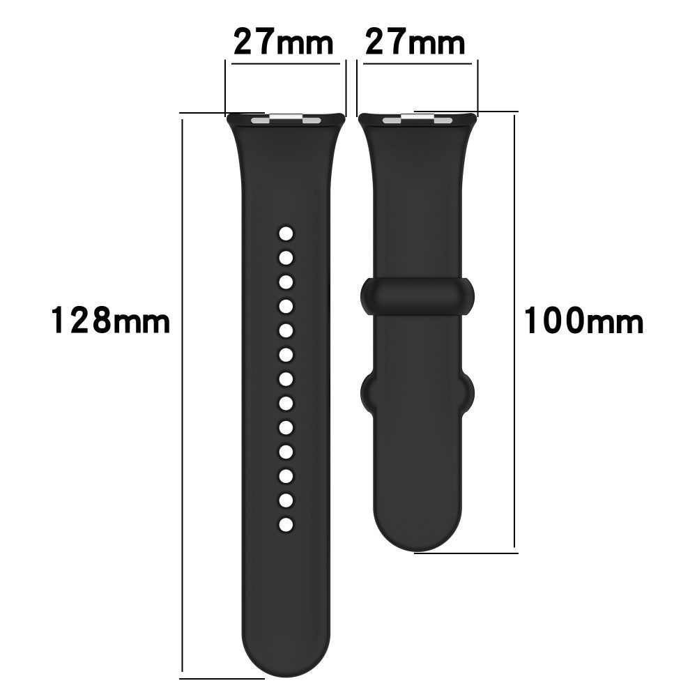 Silikone Universal Rem passer til Xiaomi Band 8 Pro / Xiaomi Redmi Watch 4 - Hvid#serie_2