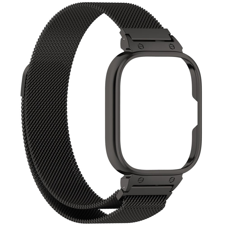 Helt Vildt Holdbart Metal Rem passer til Xiaomi Redmi Watch 4 - Sort#serie_019