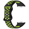 Xiaomi Mi 8 Pro Replacement Band Dual Color Silicone Watch Strap - Green / Black