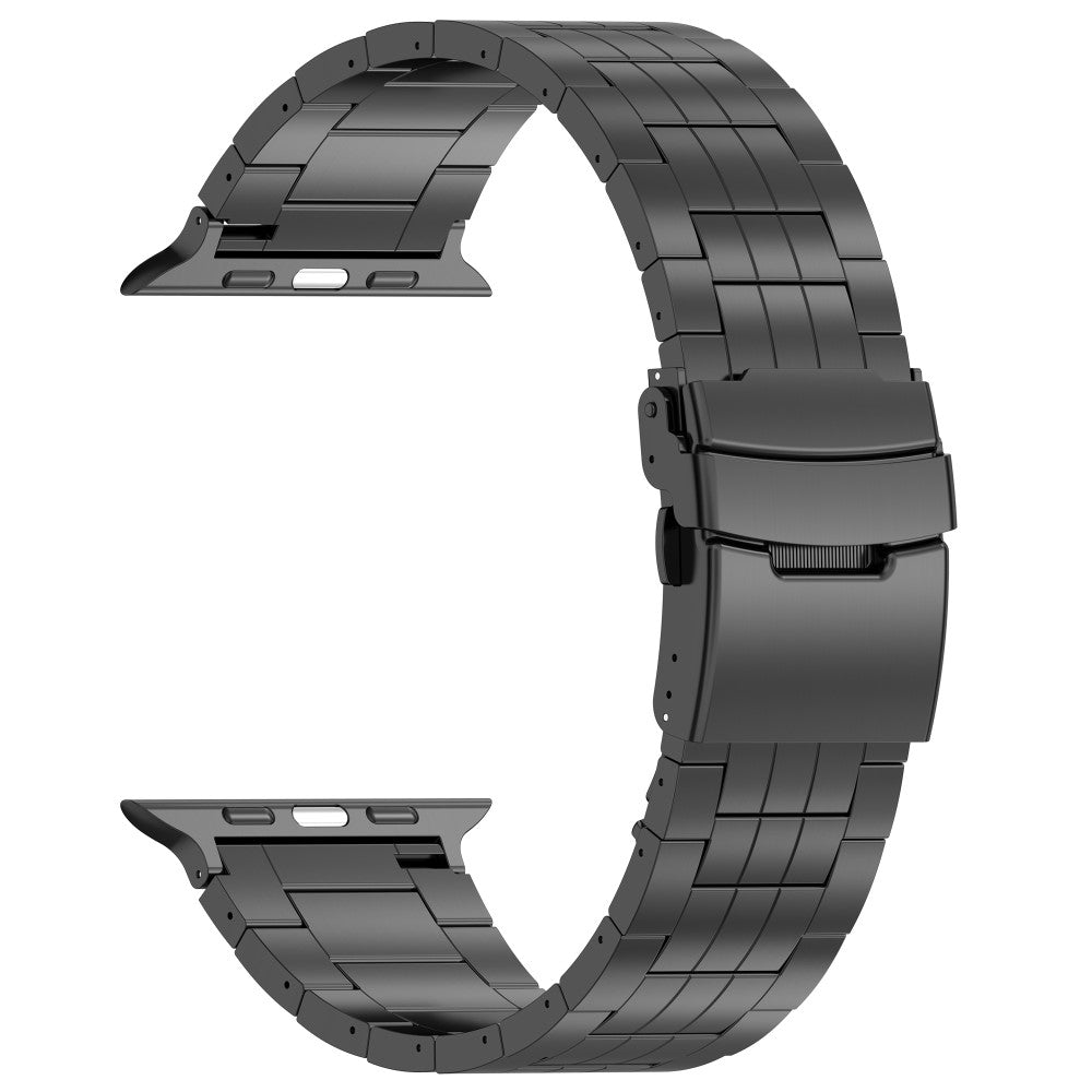 Meget Hårdfør Metal Universal Rem passer til Apple Smartwatch - Sort#serie_2