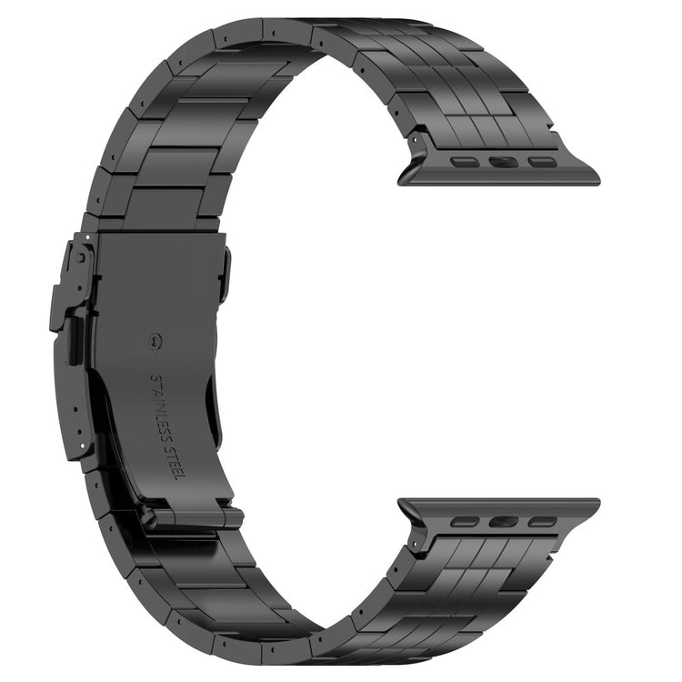 Meget Hårdfør Metal Universal Rem passer til Apple Smartwatch - Sort#serie_2