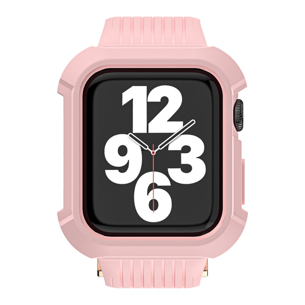 Skøn Silikone Universal Rem passer til Apple Smartwatch - Pink#serie_2