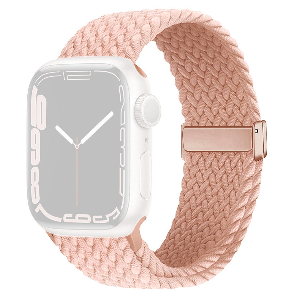 Mega Elegant Nylon Universal Rem passer til Apple Smartwatch - Pink#serie_12