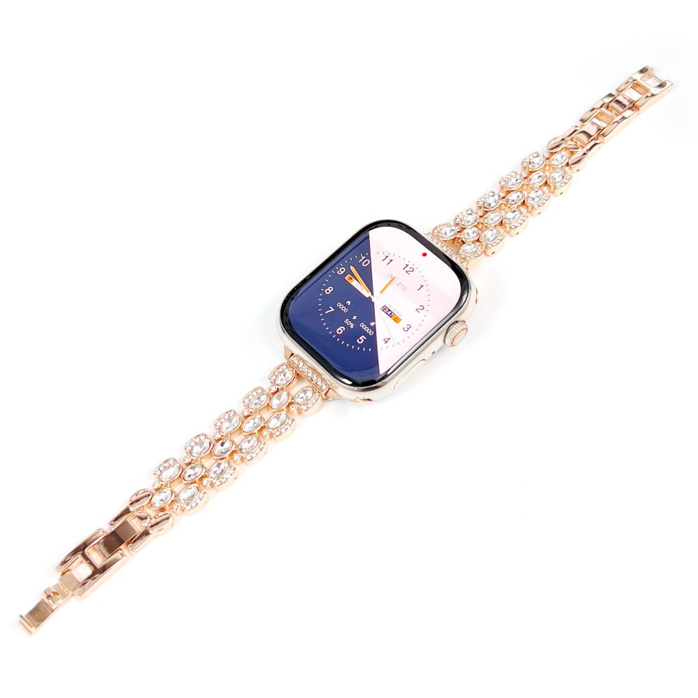 Vildt Cool Rhinsten Universal Rem passer til Apple Smartwatch - Pink#serie_3