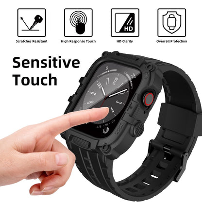 Mega Kønt Silikone Universal Rem passer til Apple Smartwatch - Sort#serie_2