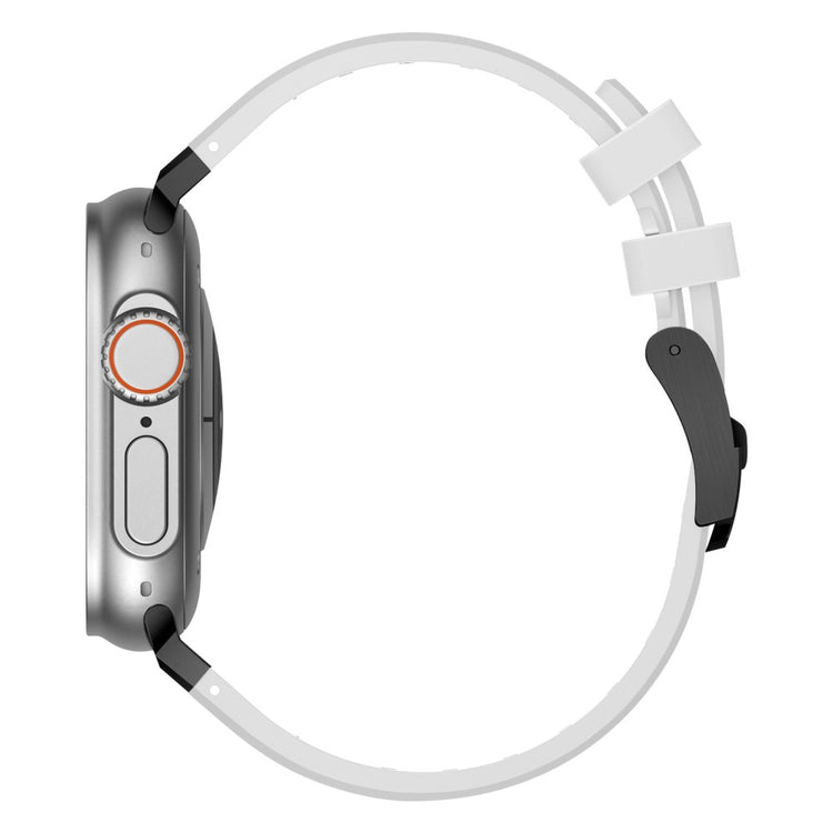 Mega Sejt Silikone Universal Rem passer til Apple Smartwatch - Hvid#serie_1