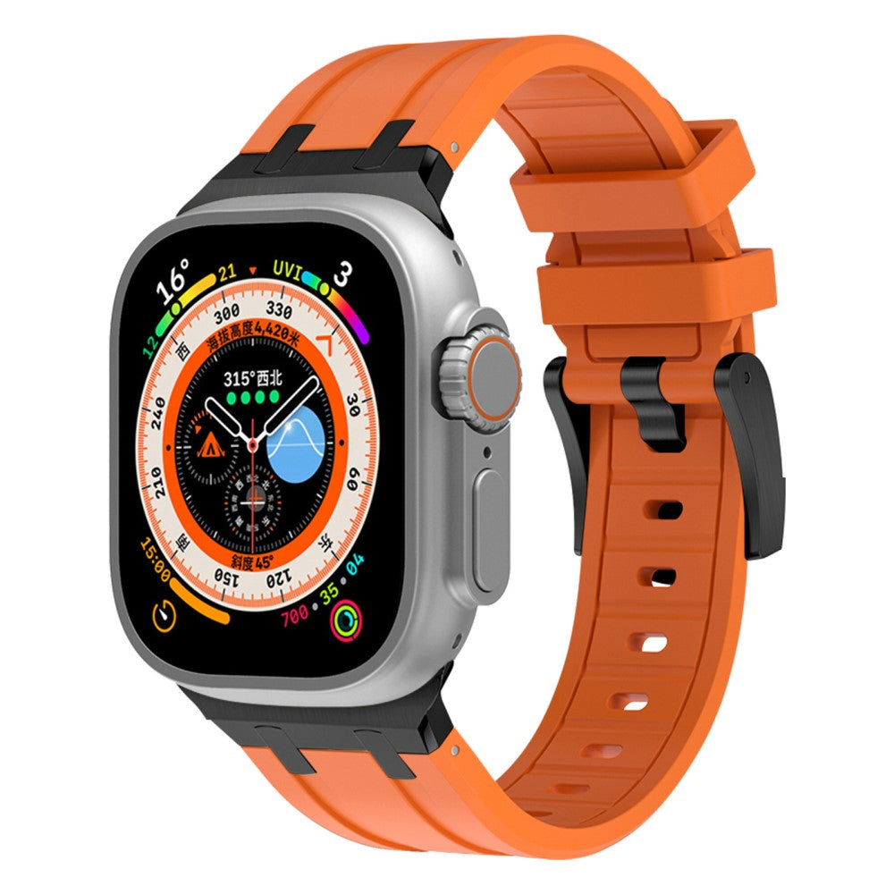 Mega Sejt Silikone Universal Rem passer til Apple Smartwatch - Orange#serie_2