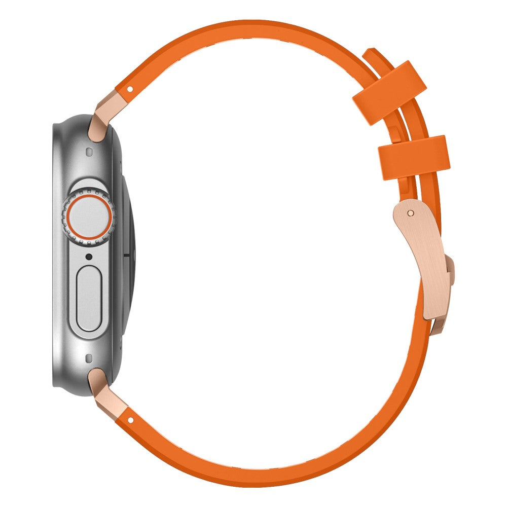 Mega Sejt Silikone Universal Rem passer til Apple Smartwatch - Orange#serie_12