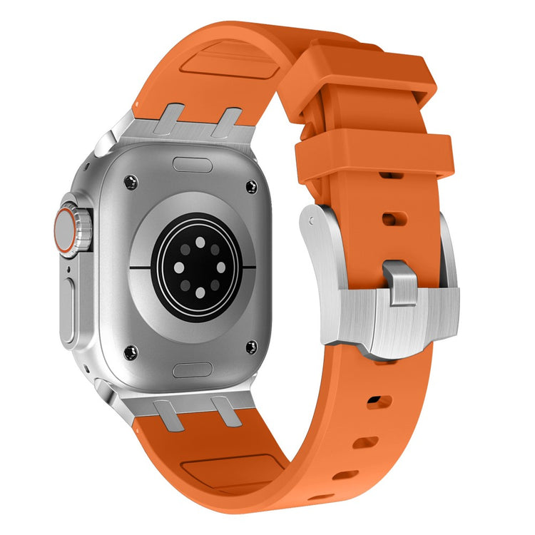 Mega Sejt Silikone Universal Rem passer til Apple Smartwatch - Orange#serie_17