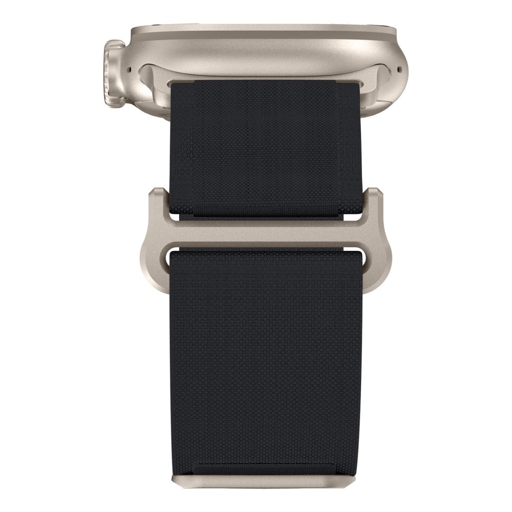 Nydelig Nylon Universal Rem passer til Apple Smartwatch - Sort#serie_1