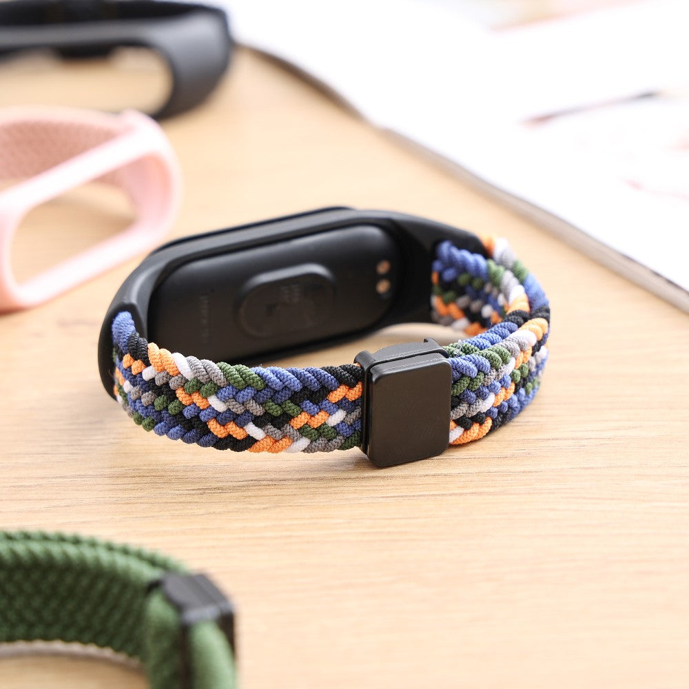 Vildt Godt Nylon Rem passer til Xiaomi Smart Band 8 - Rød#serie_11