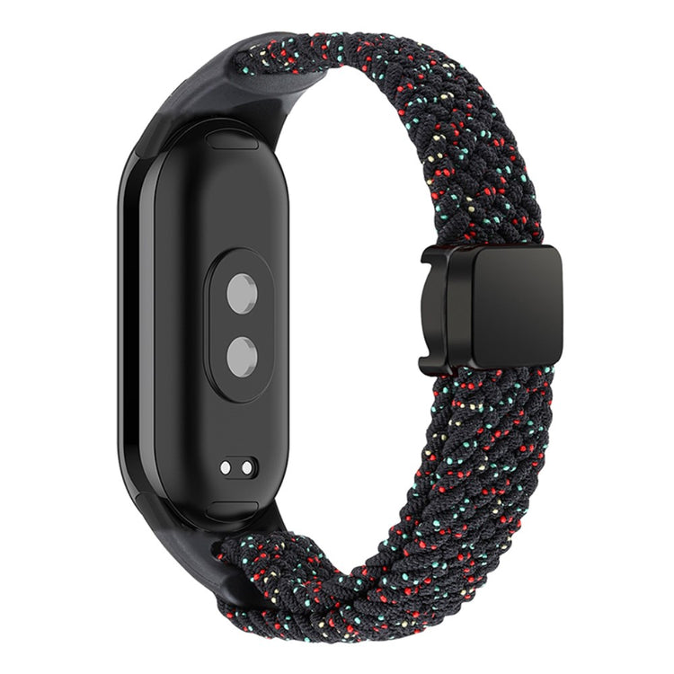 Vildt Godt Nylon Rem passer til Xiaomi Smart Band 8 - Sort#serie_19