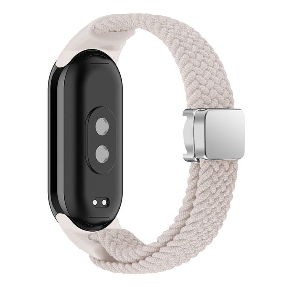 Vildt Godt Nylon Rem passer til Xiaomi Smart Band 8 - Hvid#serie_20