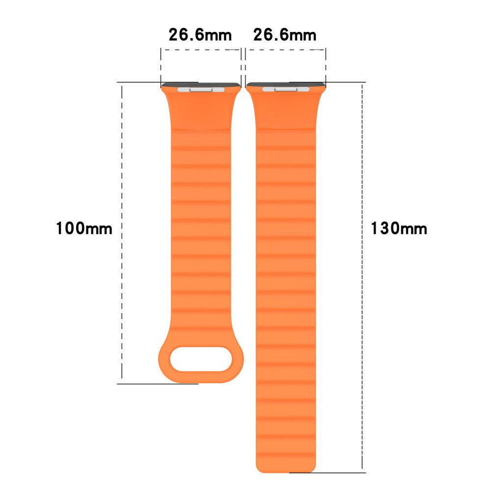 Silikone Universal Rem passer til Xiaomi Smart Band 8 Pro / Xiaomi Redmi Watch 4 - Orange#serie_4