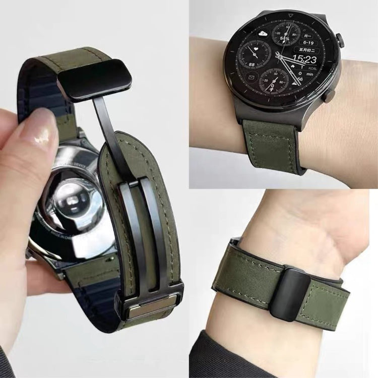 Mega Chill Smartwatch Genuine Leather Universel Strap - Green#serie_2