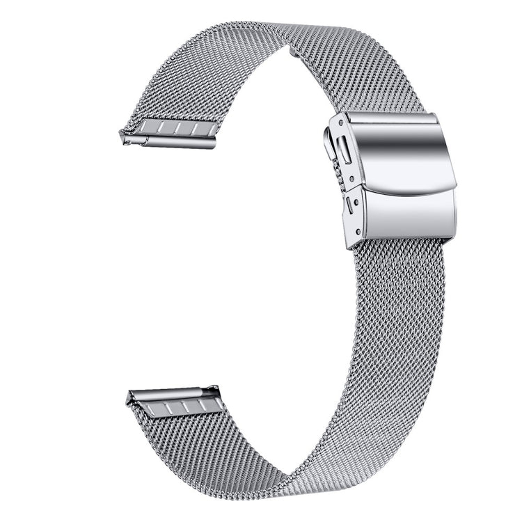 LG Watch Sport Milanese Stainless Steel Mesh Band 20mm Adjustable Smart Watch Strap - Silver#serie_015