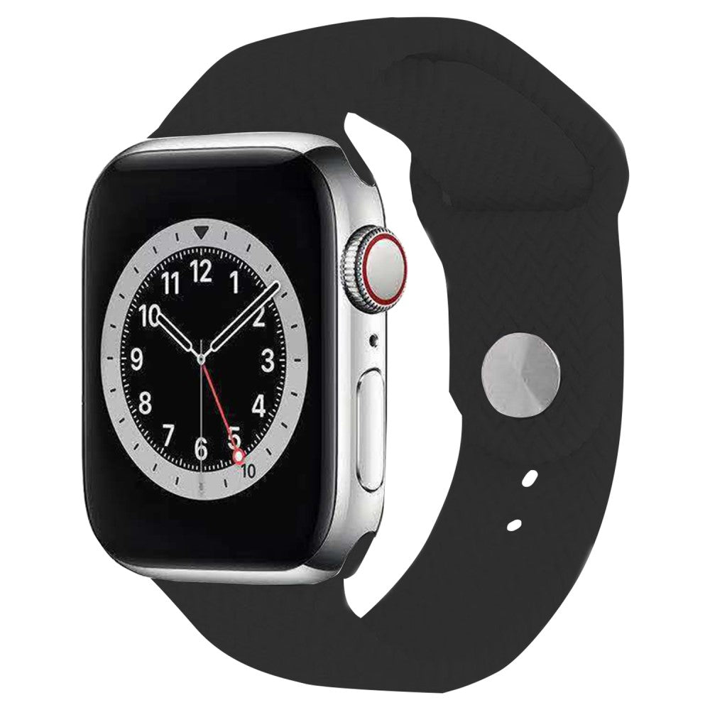 Super Stylish Apple Smartwatch Silicone Universel Strap - Black#serie_1