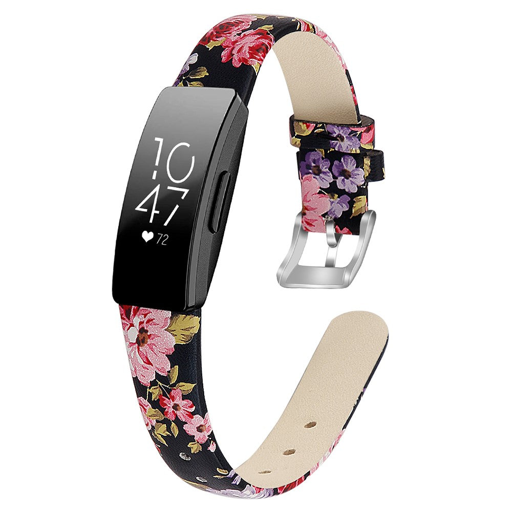 Very Fashionable Fitbit Inspire 1 Genuine Leather Strap - Pink#serie_1