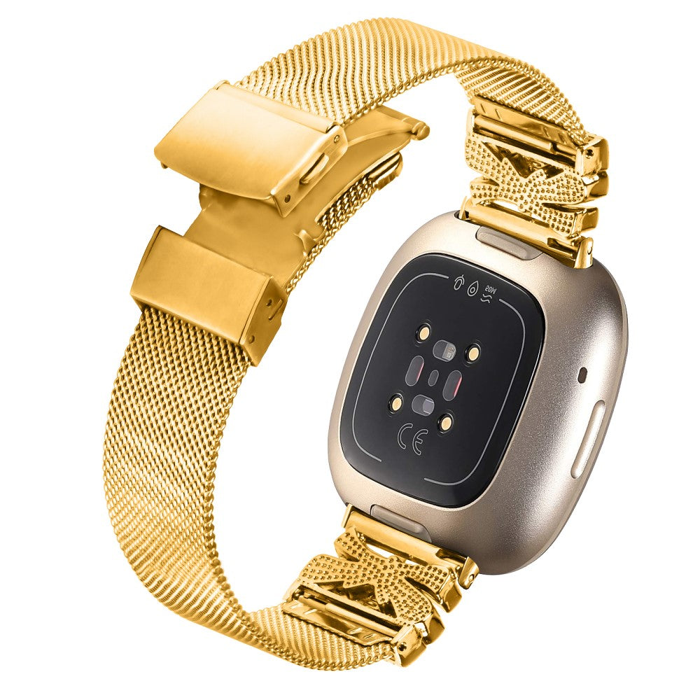 Cool Fitbit Versa 3 / Fitbit Sense 1 Metal Universel Strap - Gold#serie_1