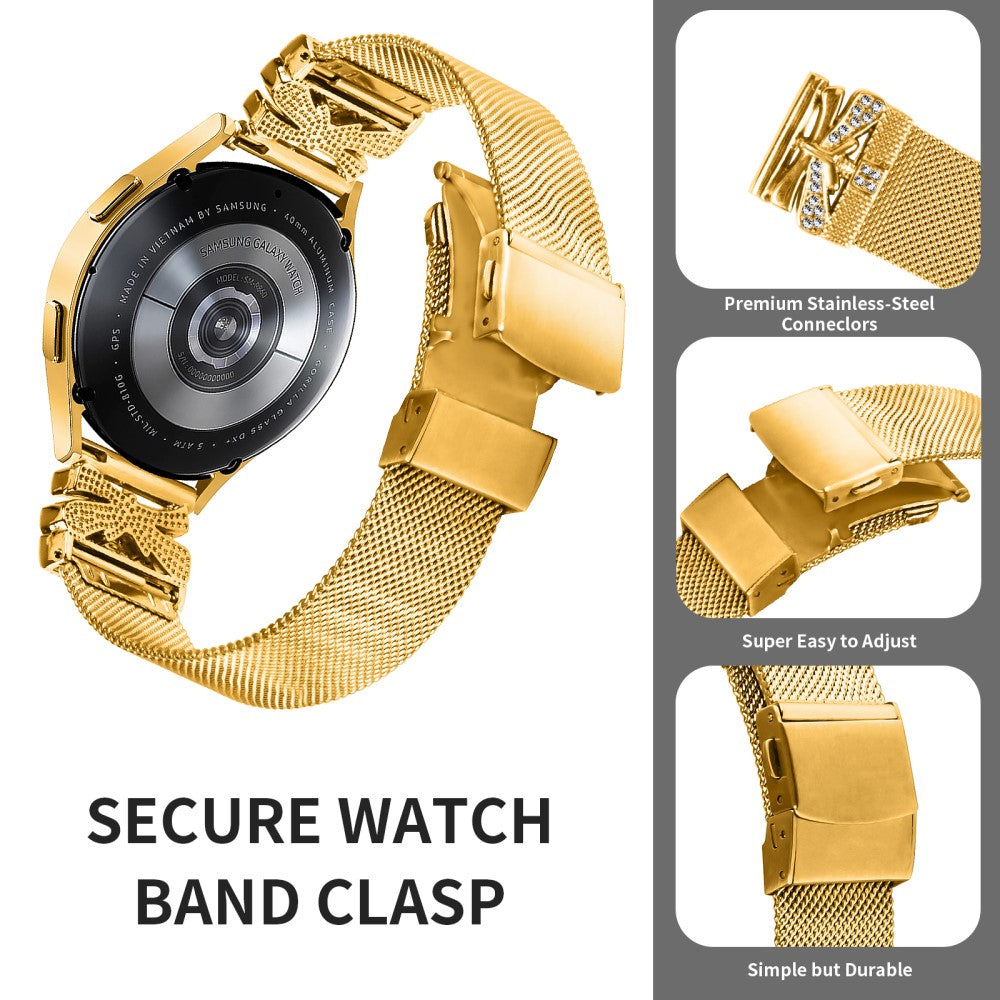 Incredibly Strong Samsung Galaxy Watch 3 (41mm) Metal Strap - Gold#serie_1