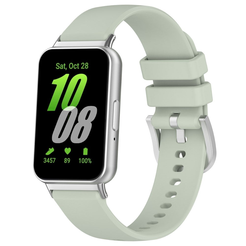 Very Comfortable Samsung Galaxy Fit 3 Silicone Strap - Green#serie_5