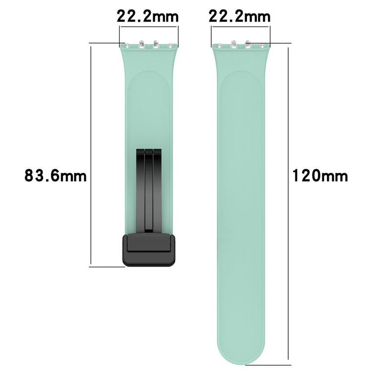 Samsung Galaxy Fit3 Silicone Watch Band Folding Buckle Sport Replacement Straps - Dark Green#serie_7