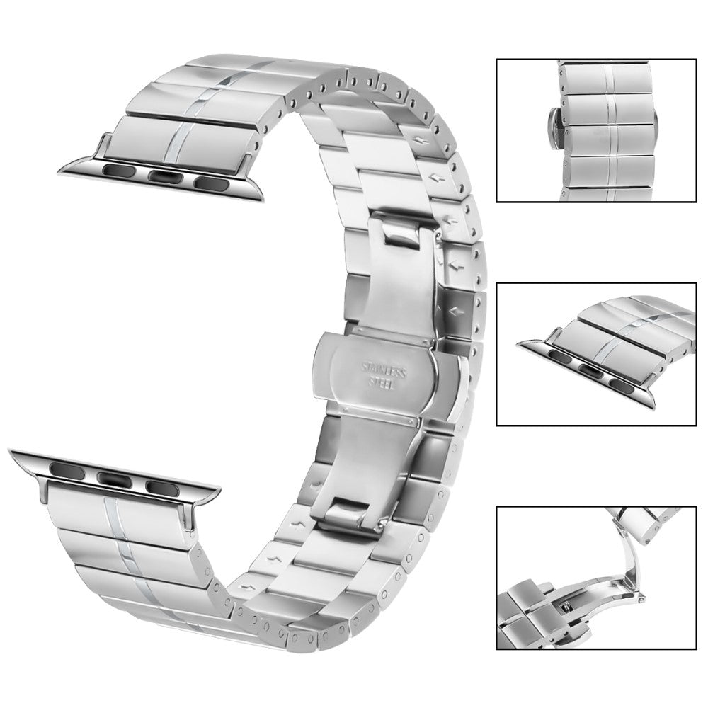 Absolutely Good Apple Smartwatch Metal Universel Strap - Silver#serie_339