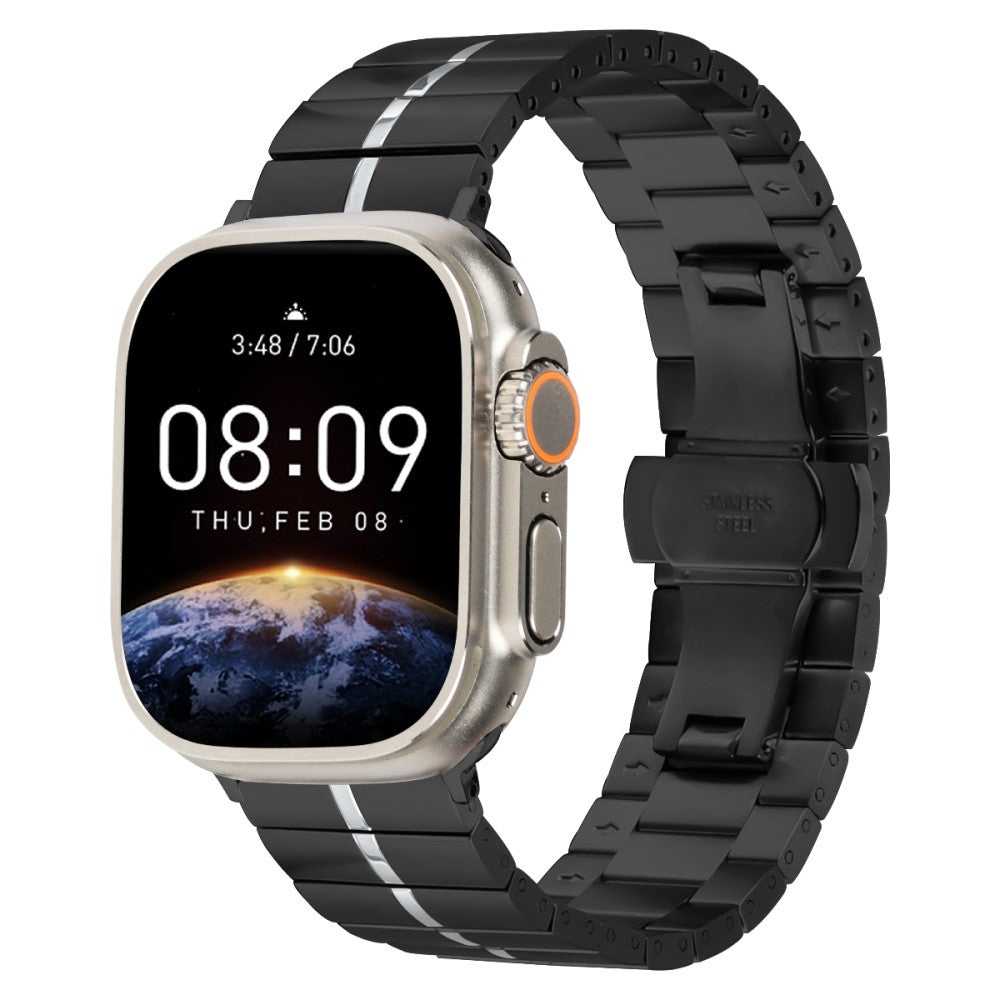 Remarkably Beautiful Apple Smartwatch Metal Universel Strap - Black#serie_1