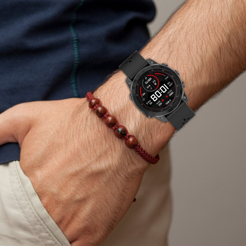 Very Nice Garmin Smartwatch Silicone Universel Strap - Black#serie_1