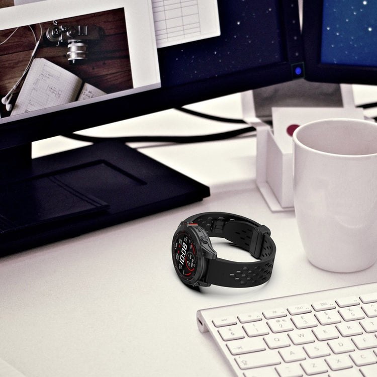 Really Beautiful Garmin Smartwatch Silicone Universel Strap - Silver#serie_10
