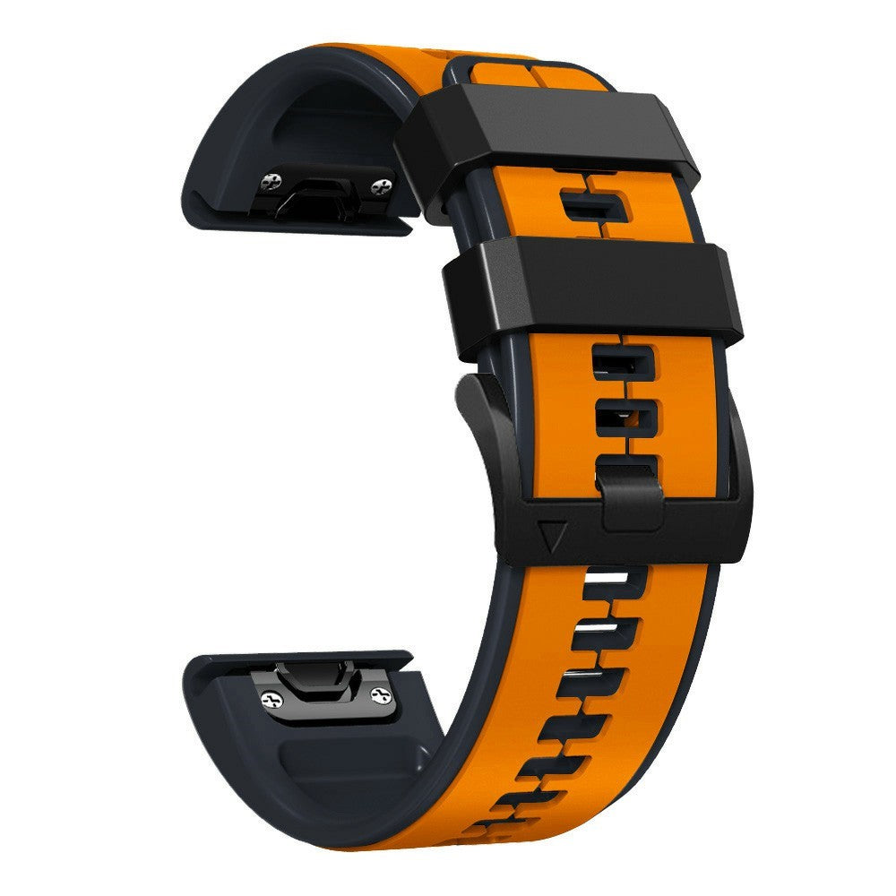 Very Stylish Garmin Smartwatch Silicone Universel Strap - Orange#serie_2